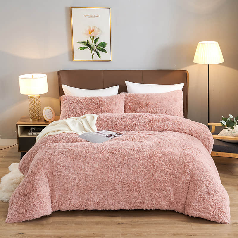 Plush Comforter Set For Winter