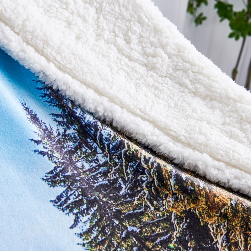 Custom Sherpa Throw Blanket Wholesale - Photo