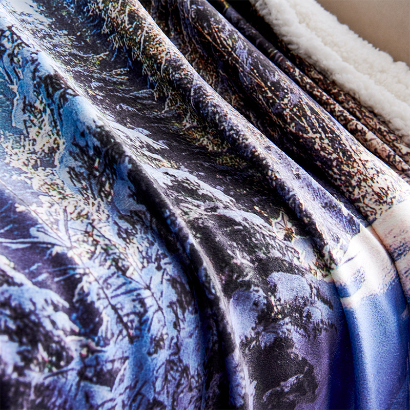 Custom Sherpa Throw Blanket Wholesale - Photo