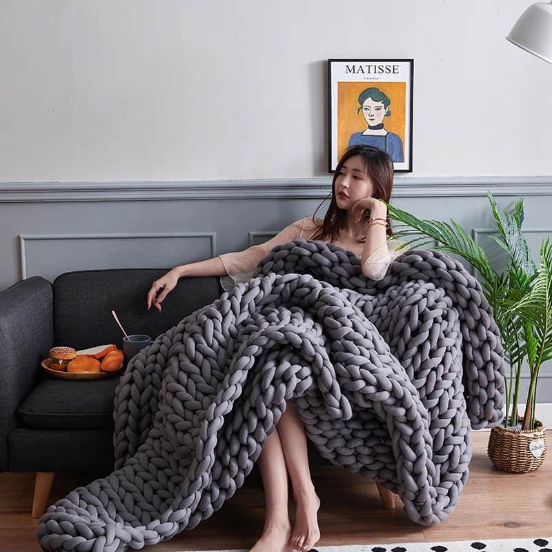 Cotton Knitted Weighted Blanket
