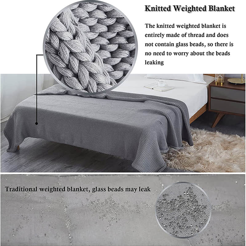 New Yarn Knitted Weighted Blanket