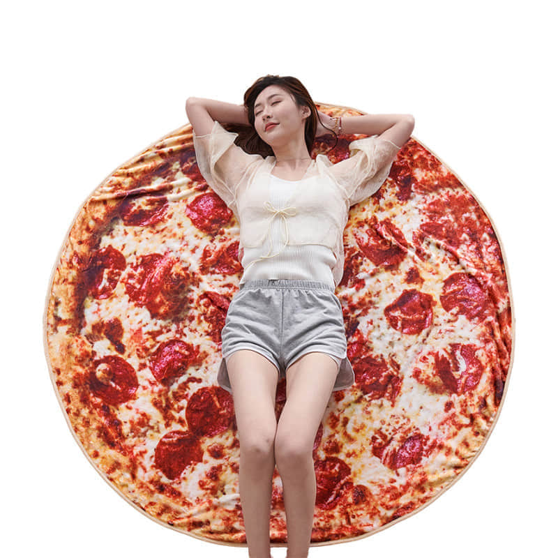 Pizza Blanket · Creative Fabrica