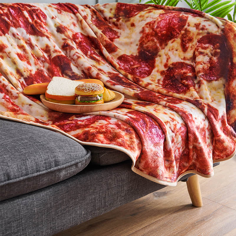 Fleece Pizza Blanket