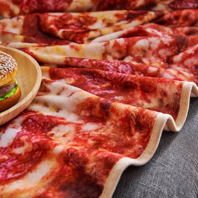 Fleece Pizza Blanket, Custom Manufacture