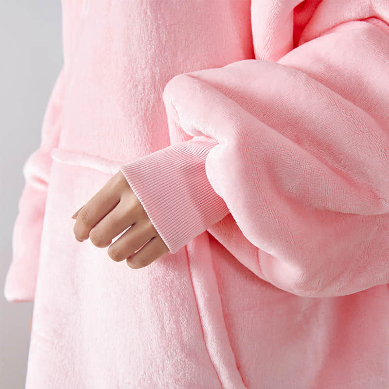 Pink Hoodie Blanket