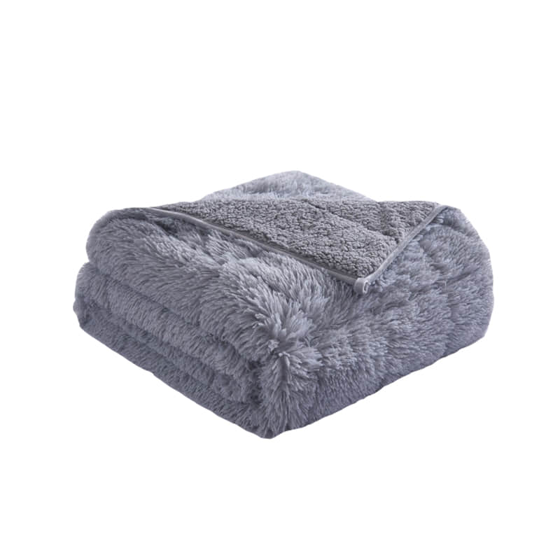 Plush Sherpa Fabric Weighted Blanket
