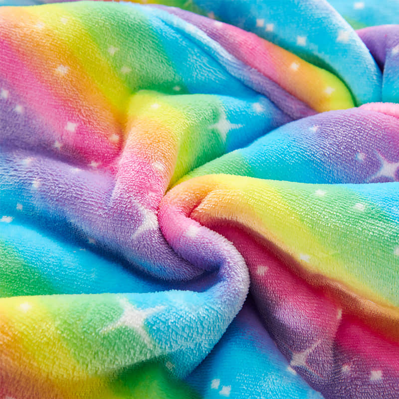 Rainbow Print Wearable Blanket