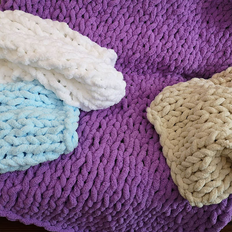 Chunky Chenille Throw Blanket