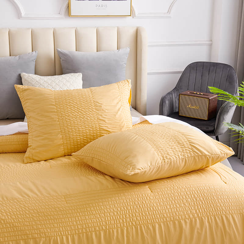Wrinkle Microfiber Comforter Set
