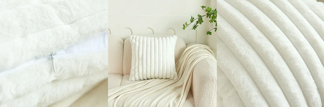 Custom Design High-Quality Faux Fur Pillow