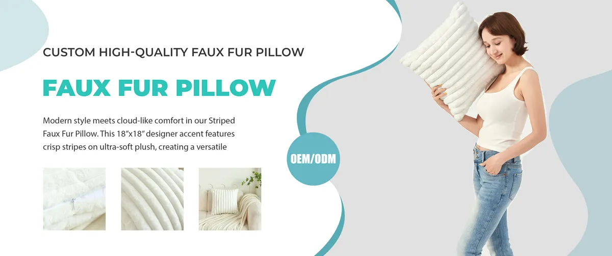 Custom High-Quality Faux Fur Pillow