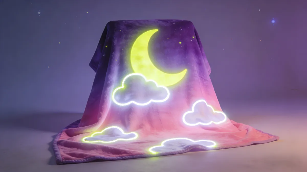 Light Up Your Product Line: Innovating with Custom Glow in the Dark Blankets - YIXI Textile Manufacturer 1