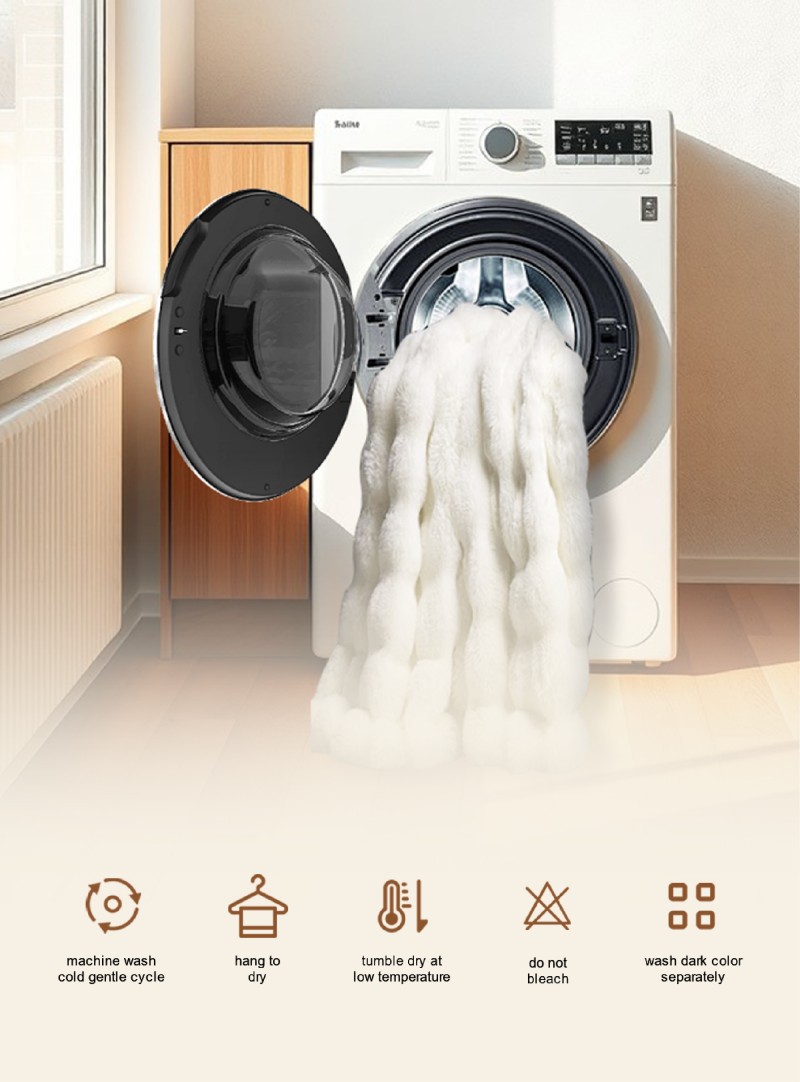 Bulk Faux Fur Blankets: Machine Washable for Retail & Hospitality - YIXI Textile Manufacturer 1